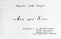 Ann and Stan - Folk Singers